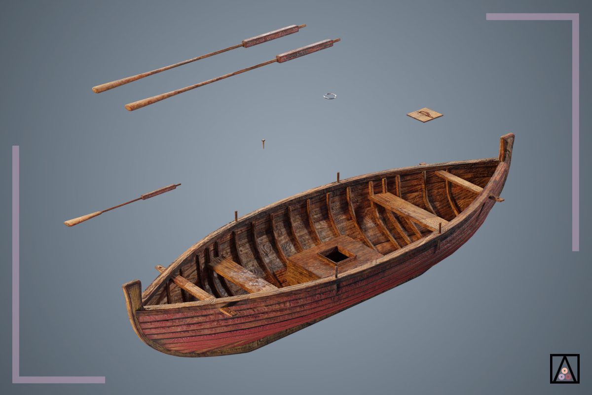 Barca de pesca romana