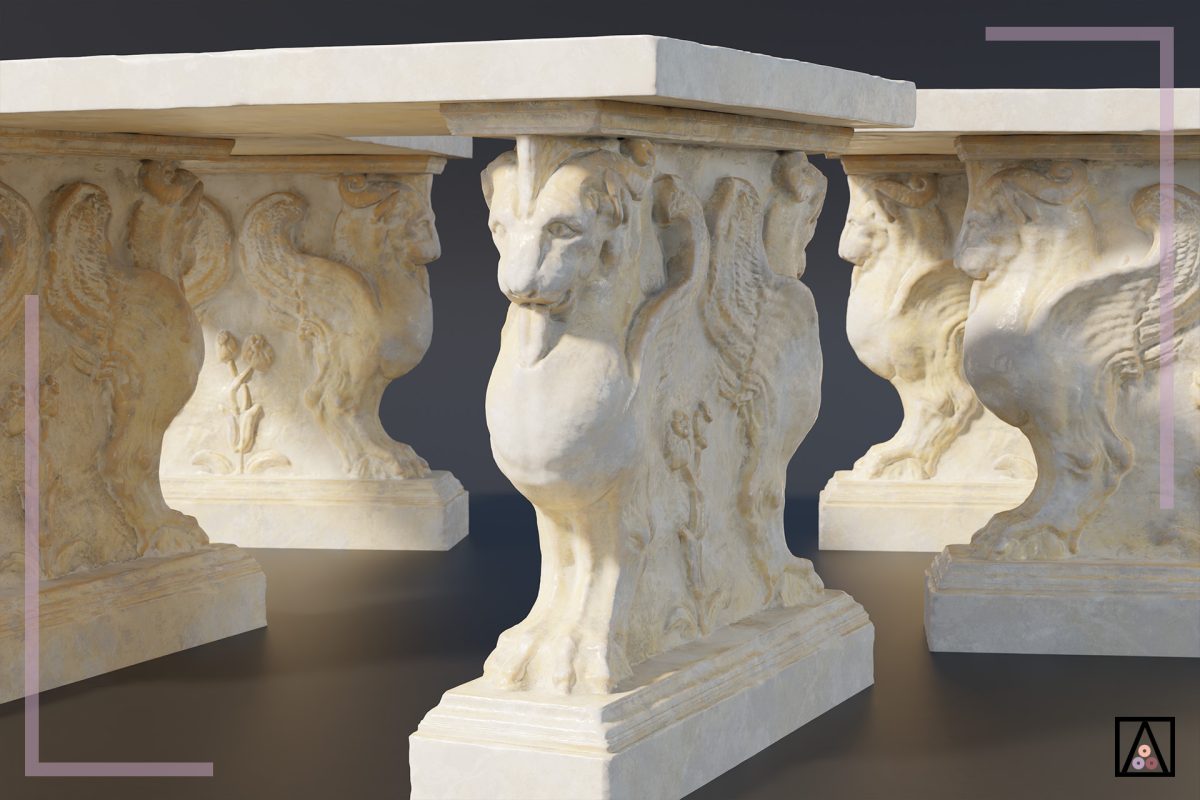 Roman marble table